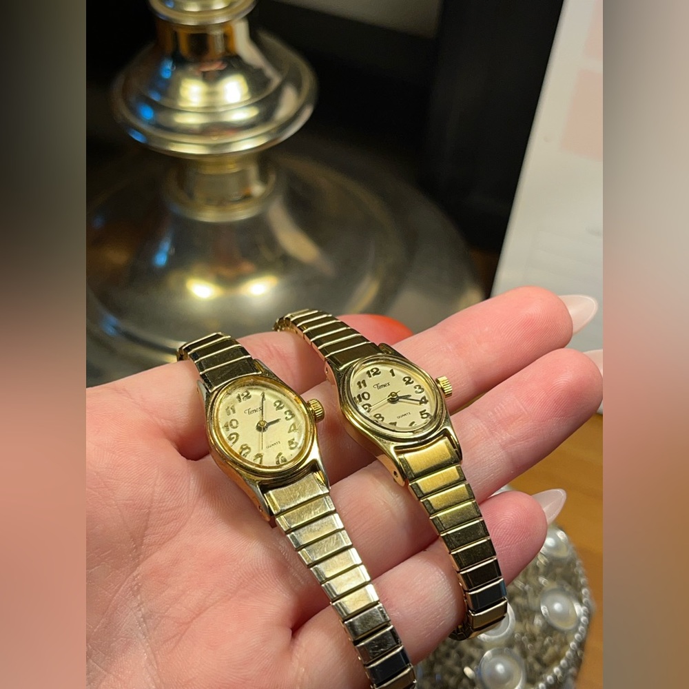 Two times analog watches